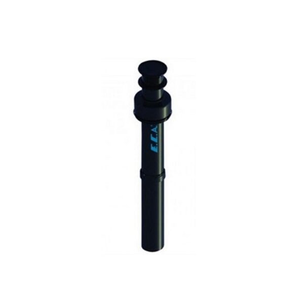 Eca Confeo Premix Dik Baca Kiti Siyah L=1280 mm Ø60/100 - Ücretsiz Sevk